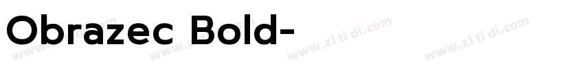 Obrazec Bold字体转换